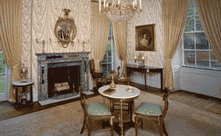 a parlor at the physick house