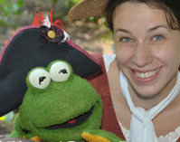 puppets and people co-exist in colonial kids' quest